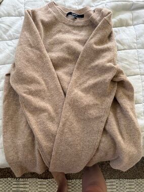 Quince Camel Crewneck Sweater